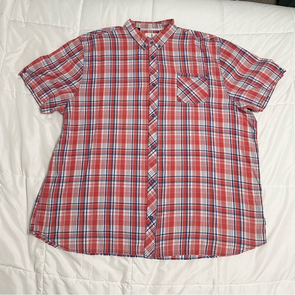 i jeans by Buffalo Plaid Casual Button Down Shirt SZ 3X Price Firm